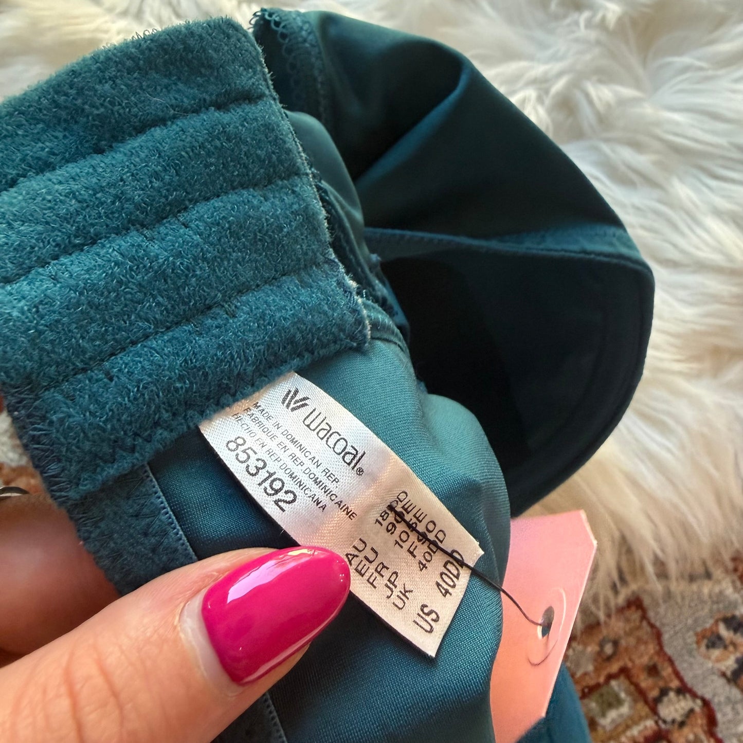 Wacoal Blue Satin T Shirt Bra - 40DD
