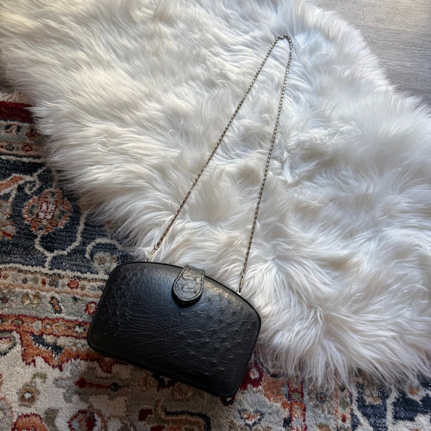 Vintage Hard Shell Clutch/Crossbody Evening Bag